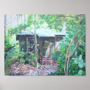 Affiches Le Cabine de la lagune au Centre Spirituel Meher