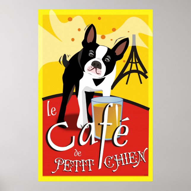 Affiches Le Cafe de Petit Chien (jour) (Devant)