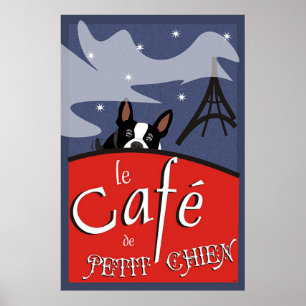 Affiches Le Café de Petit Chien, Paris (nuit)