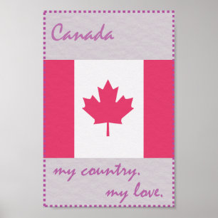Affiches Le Canada mon pays mon amour