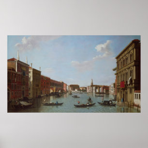 Affiches Le canal grand et le San Geremia, Venise