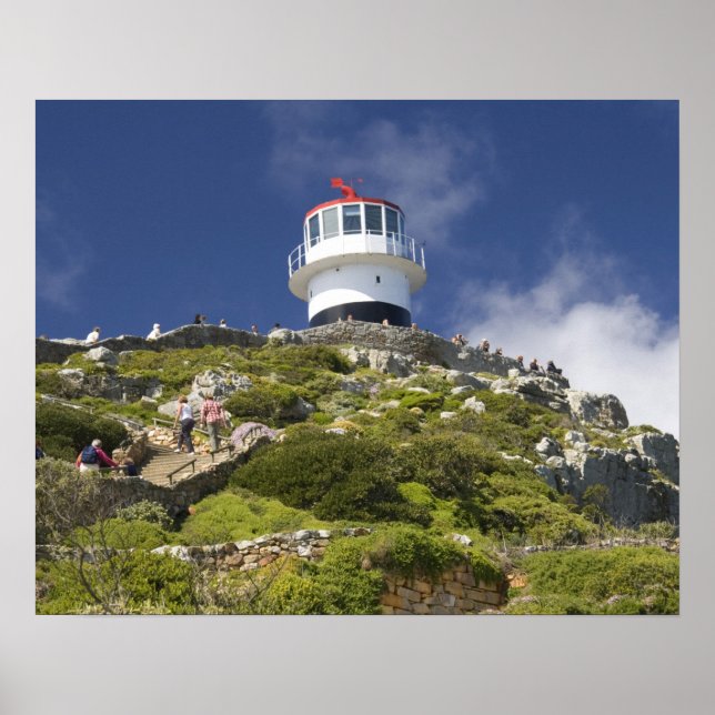 Affiches Le Cap, Afrique du Sud. Un phare sur (Devant)