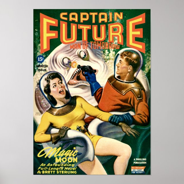 Affiches Le capitaine Future et le White Gooey Blob (Devant)