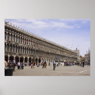 Affiches Le carré de St Mark, Venise, Italie
