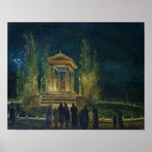 Affiches Le cénotaphe de Jean-jacques Rousseau