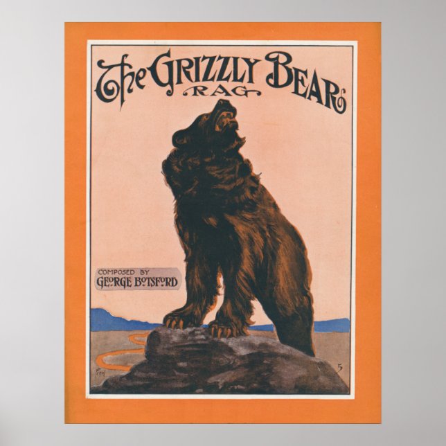 Affiches Le cerceau de l'ours grizzli (Devant)