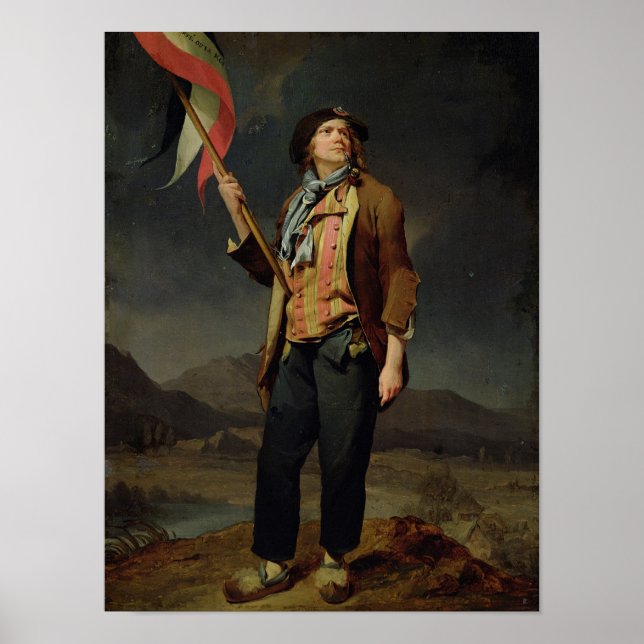 Affiches Le chanteur Chenard, comme Sans-Culotte, 1792 (Devant)