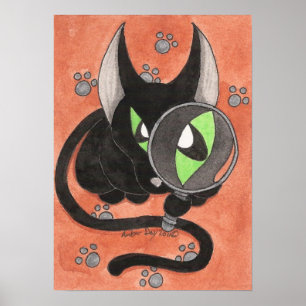 Affiches Le chat d'onyx 'quelque chose est Afoot