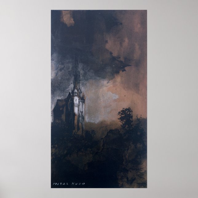 Affiches Le château au clair de lune (Devant)