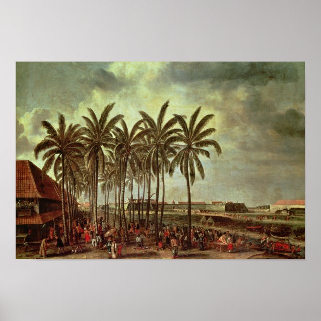 Affiches Le Château de Batavia, vu de Kali Besar (Devant)