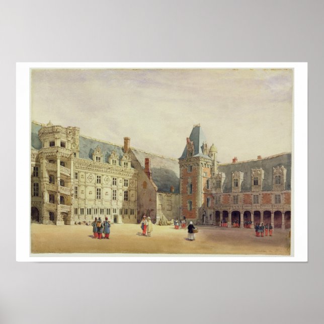 Affiches Le Château de Blois (avec papier) (Devant)