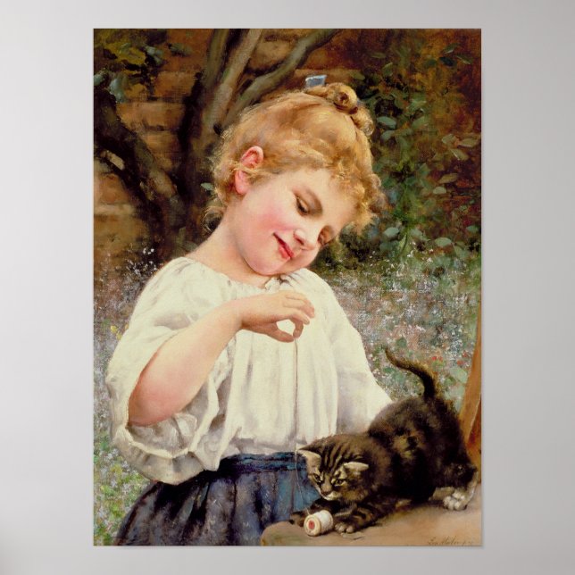 Affiches Le Chaton Joueur (Devant)