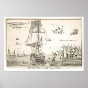 Affiches Le chemin qu'ils vont en Californie (0478A)