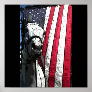 Affiches Le cheval de travail américain