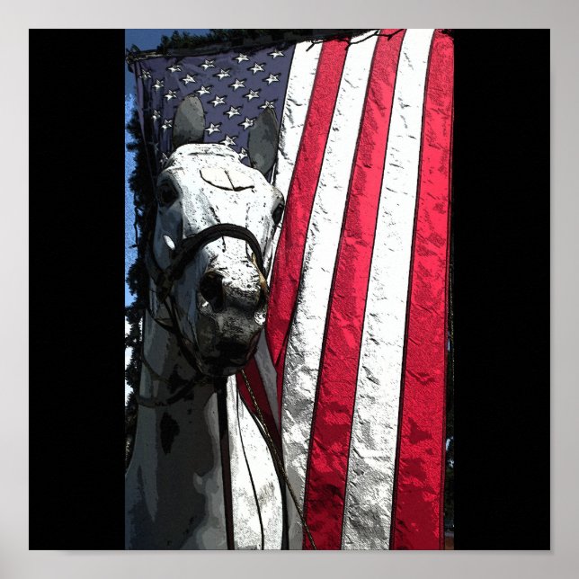 Affiches Le cheval de travail américain (Devant)