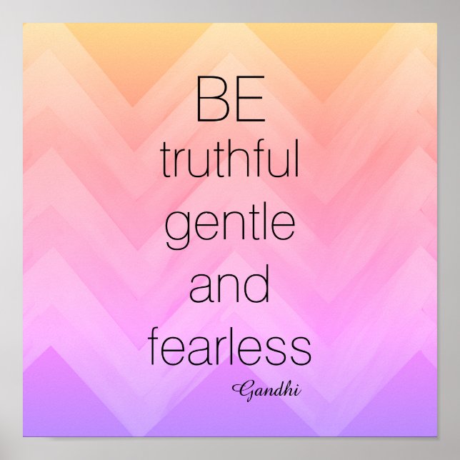 Affiches Le chevron de l'affiche de Gandhi peut-être plein (Devant)