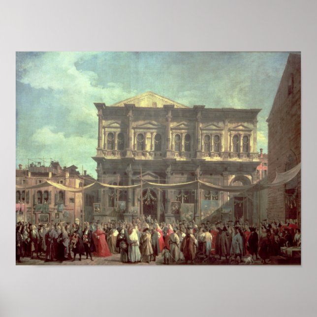Affiches Le chien visite l'église et Scuola di (Devant)