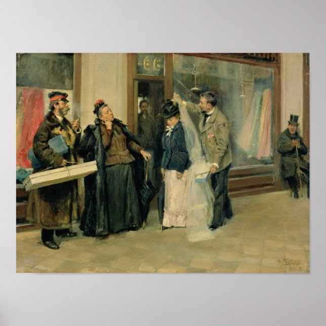 Affiches Le choix des présents de mariage, 1897-98 (Devant)