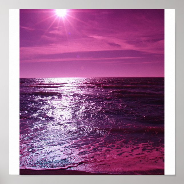 Affiches Le ciel brille violet (Devant)