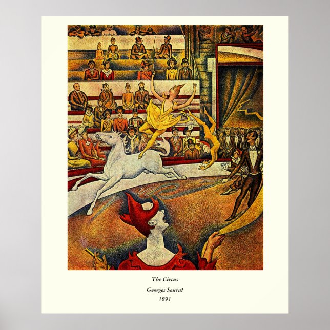 Affiches Le cirque de Georges Seurat (1891) (Devant)