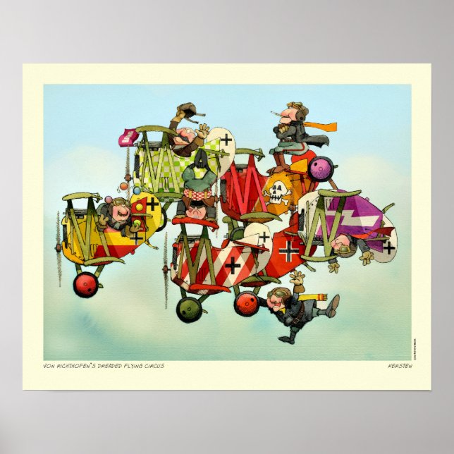 AFFICHES LE CIRQUE DE VOL DRESSÉ DE VON RICHTHOFEN (Devant)