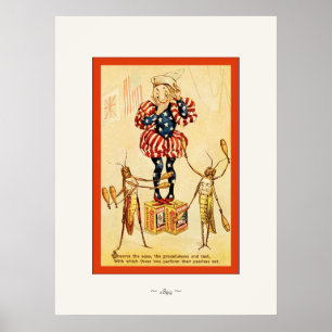 Affiches Le cirque Frolie Grasshopper ~ Vintage