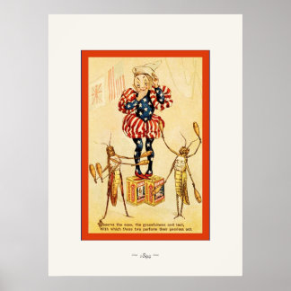 Affiches Le cirque Frolie Grasshopper ~ Vintage