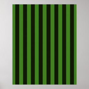 Affiches Le classique vert et noir vertical barre l'arrière