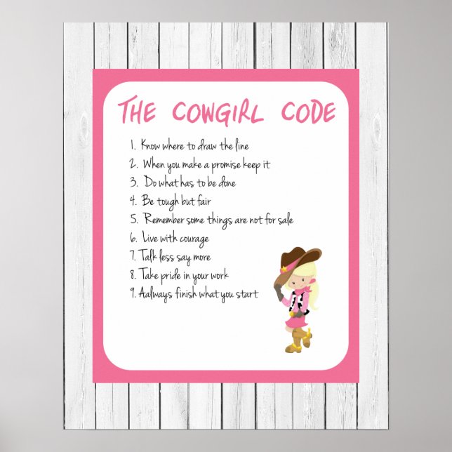 Affiches Le Code Cowgirl (Devant)