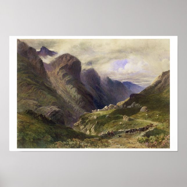 Affiches Le col de Glencoe, 1852 (w/c) (Devant)