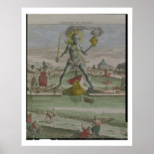 Affiches Le colosse de Rhodes, détail du strad de statue