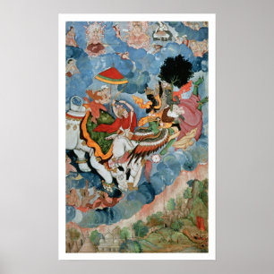 Affiches Le combat de Krishna avec INDRA, c.1590