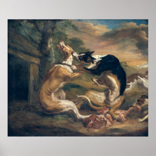 Affiches Le combat des chiens, 1678