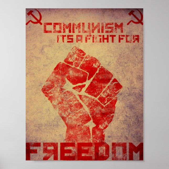Affiches Le communisme est une lutte (Devant)