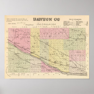Affiches Le comté de Dawson, Nébraska