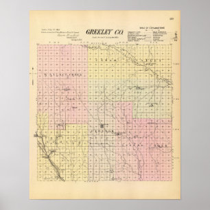 Affiches Le comté de Greeley, Nébraska