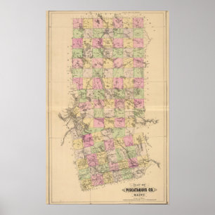 Affiches Le comté de Piscataquis, Maine