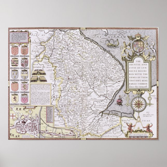 Affiches Le comté et la ville de Lyncolne (Devant)