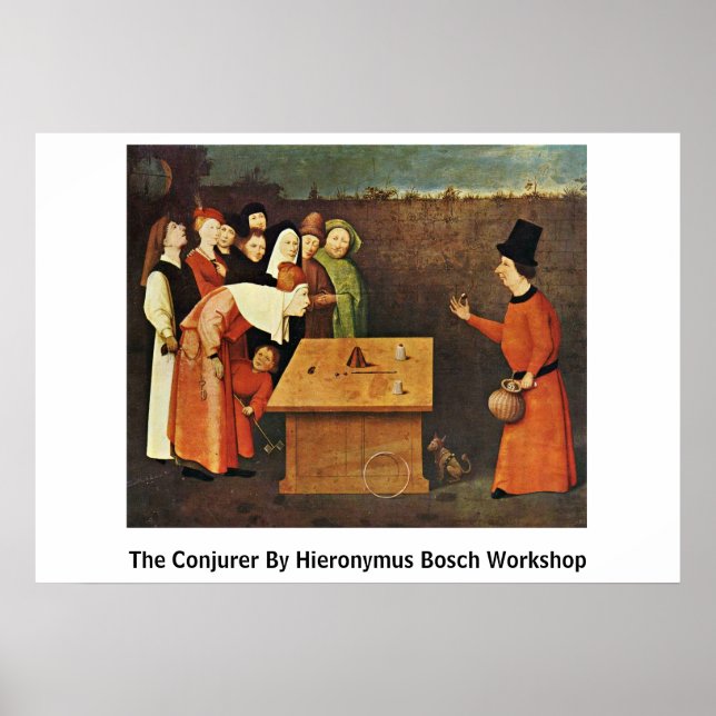 Affiches Le Conjuré Par Hieronymus Bosch Workshop (Devant)