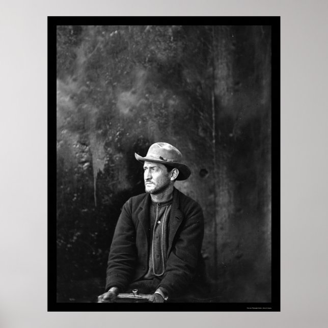 Affiches Le conspirateur de Lincoln Edward Spangler 1865 (Devant)