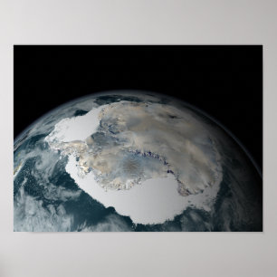 Affiches Le continent gelé de l'Antarctique