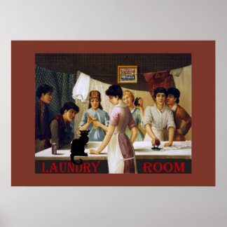 Affiches Le Conversation Noir Laverie