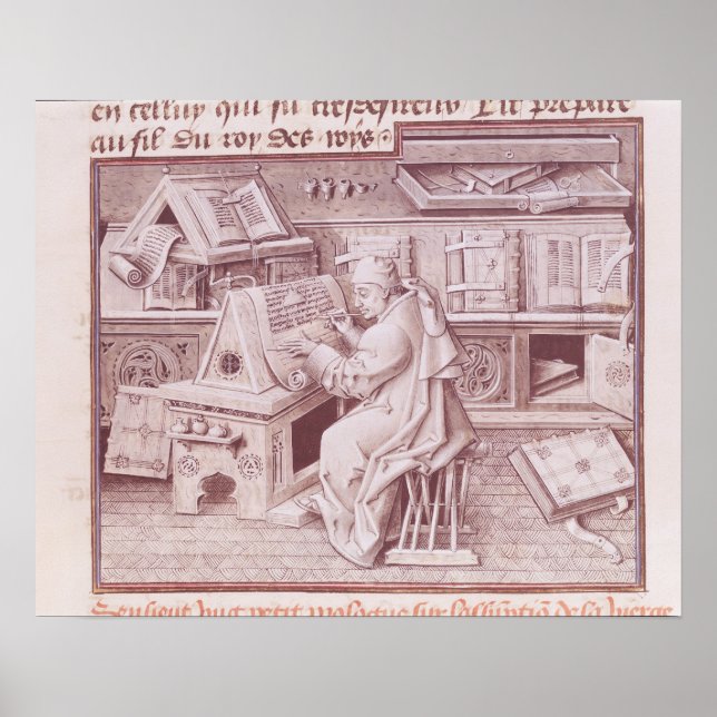 Affiches Le copiste Jean Mielot (Devant)