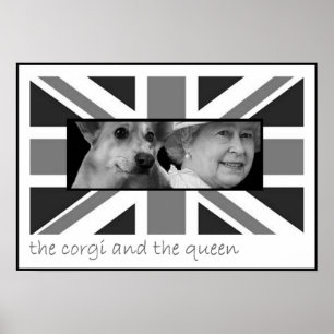 Affiches Le corgi et la reine