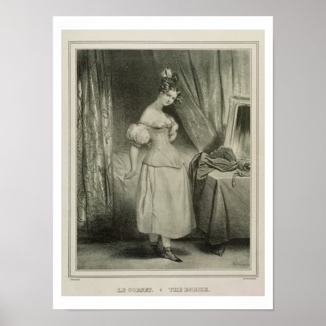 Affiches Le Corset, gravé par Alfred Leon Lemercier (fl. (Devant)