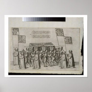 Affiches Le cortège funèbre de Sir Philip Sidney (1554-158