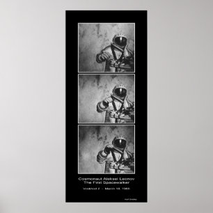 Affiches Le Cosmonaute Aleksei Leonov - Le premier Spacewal