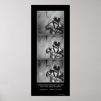 Affiches Le Cosmonaute Aleksei Leonov - Le premier Spacewal