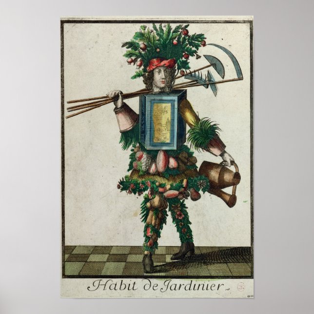 Affiches Le costume du jardinier (Devant)