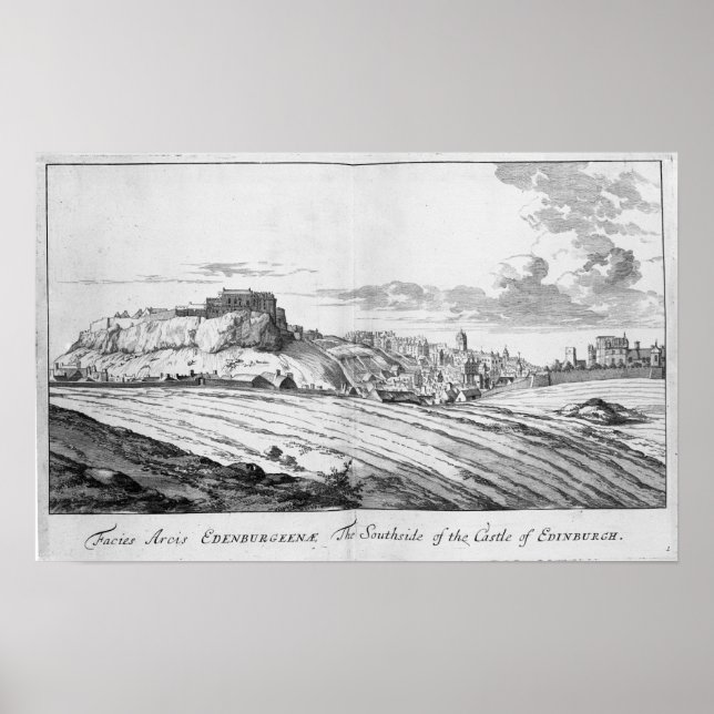 Affiches Le côté sud du château d'Édimbourg (Devant)